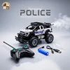 Alloy Body RC Police Spraying Off-Road Car | Metal Climbing Monster Truck with LED Mist Exhaust