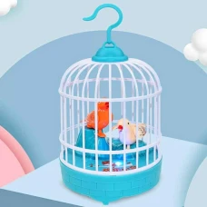 Talking bird, Bird Singing Toys, Mini Voice Control Induction Small Bird Cage Toys