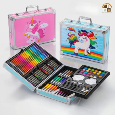 145 pieces of aluminum box Unicorn painting set