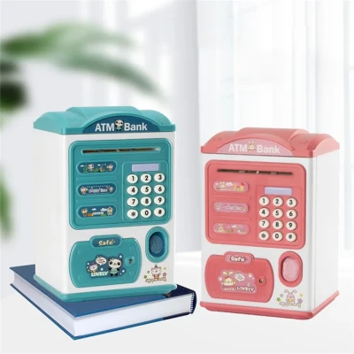 Savings Box Bank Fingerprint Music Children's Toy Gift Box (Only blue color) secondary