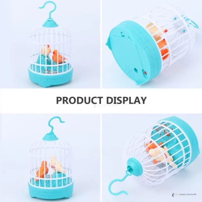 Talking bird, Bird Singing Toys, Mini Voice Control Induction Small Bird Cage Toys secondary