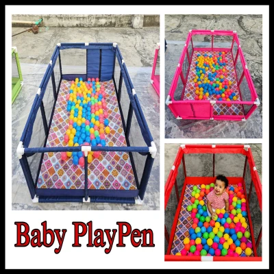 Baby Play Fence Foldable Playpen with 100pcs Ball