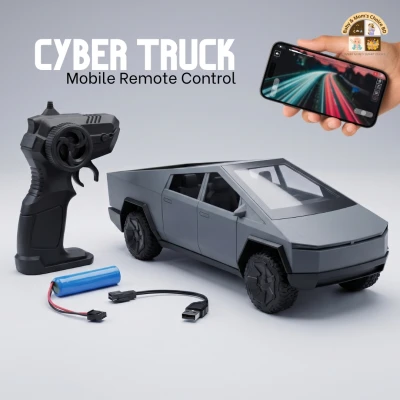 Smart App-Controlled RC CyberTruck – High-Tech Remote Control Pickup with Mobile App Steering & HD Real-Time Performance
