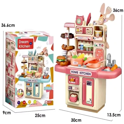 Dream Kitchen Stove With Light & Music IC Water Outlet Spray Cooking Playset secondary