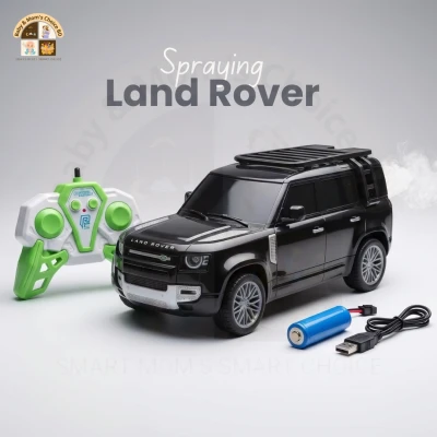 Premium RC Spraying Land Rover Defender – Realistic Remote Control Luxury SUV with LED Smoke Exhaust & All-Road Performance