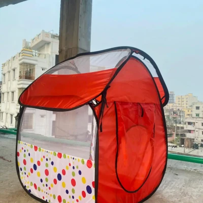 Ball Print Kureghor Tent House with 100 Balls – Compact & Fun Indoor Outdoor Play Tent for Kids in Bangladesh