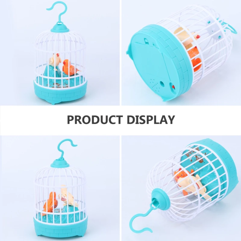 Talking bird, Bird Singing Toys, Mini Voice Control Induction Small Bird Cage Toys