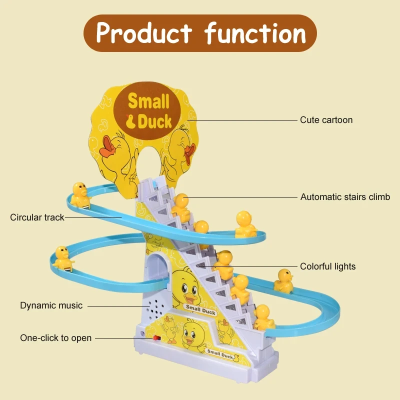 Small Duck Climbing Stairs Baby Toy