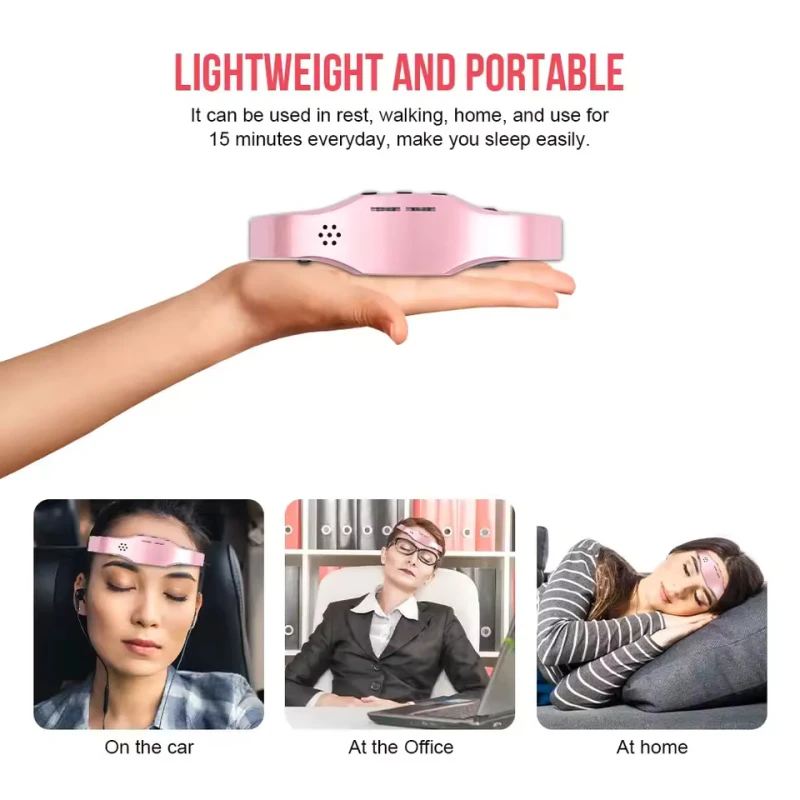 Electric Head Massager Migraine Release Therapy Recharge Machine Head Relax Improve Sleep Health Stress Relief Brain Massager