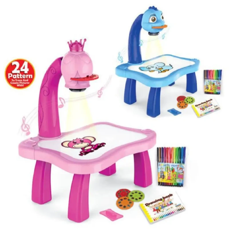 Kids Educational Projector Drawing & Painting Table – Early Learning Art Toy