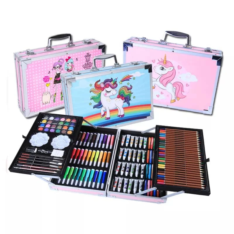 145 pieces of aluminum box Unicorn painting set